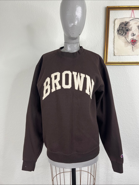 Champion Tops - Brown Champion College Sweatshirt Unisex University Bears Providence RI